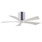Matthews Fan Company - IR5H-CR-MWH-42 - 42"Ceiling Fan - Irene-5H - Polished Chrome