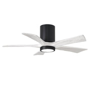 Matthews Fan Company - IR5HLK-BK-MWH-42 - 42"Ceiling Fan - Irene-5HLK - Matte Black