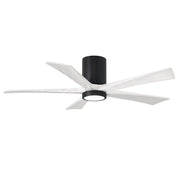 Matthews Fan Company - IR5HLK-BK-MWH-52 - 52"Ceiling Fan - Irene-5HLK - Matte Black