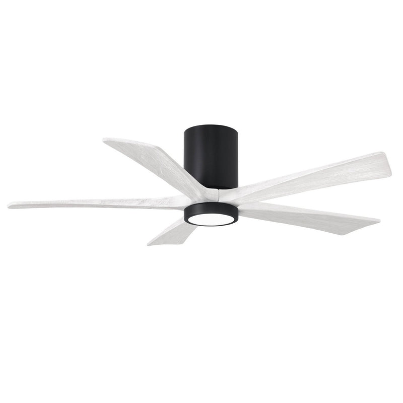 Matthews Fan Company - IR5HLK-BK-MWH-52 - 52"Ceiling Fan - Irene-5HLK - Matte Black