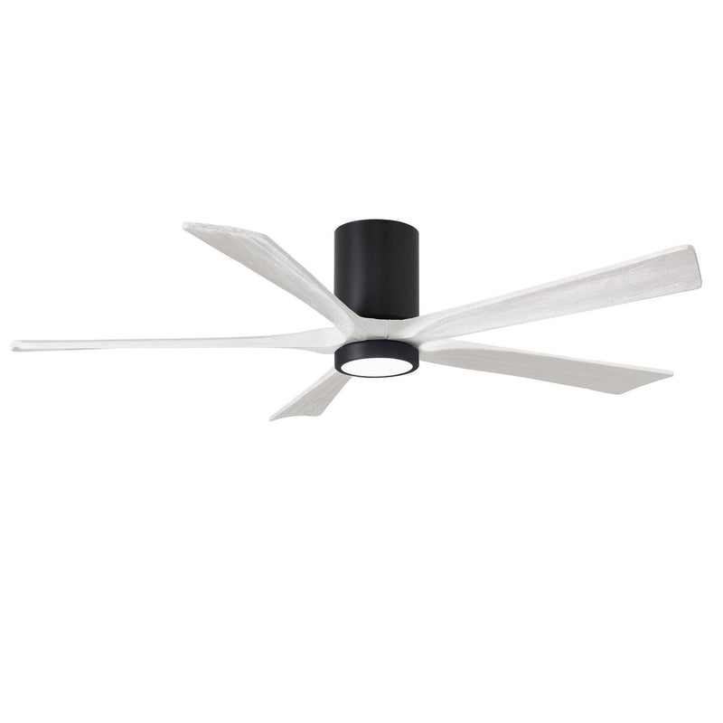 Matthews Fan Company - IR5HLK-BK-MWH-60 - 60"Ceiling Fan - Irene-5HLK - Matte Black