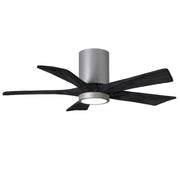 Matthews Fan Company - IR5HLK-BN-BK-42 - 42"Ceiling Fan - Irene-5HLK - Brushed Nickel