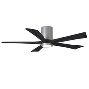Matthews Fan Company - IR5HLK-BN-BK-52 - 52"Ceiling Fan - Irene-5HLK - Brushed Nickel