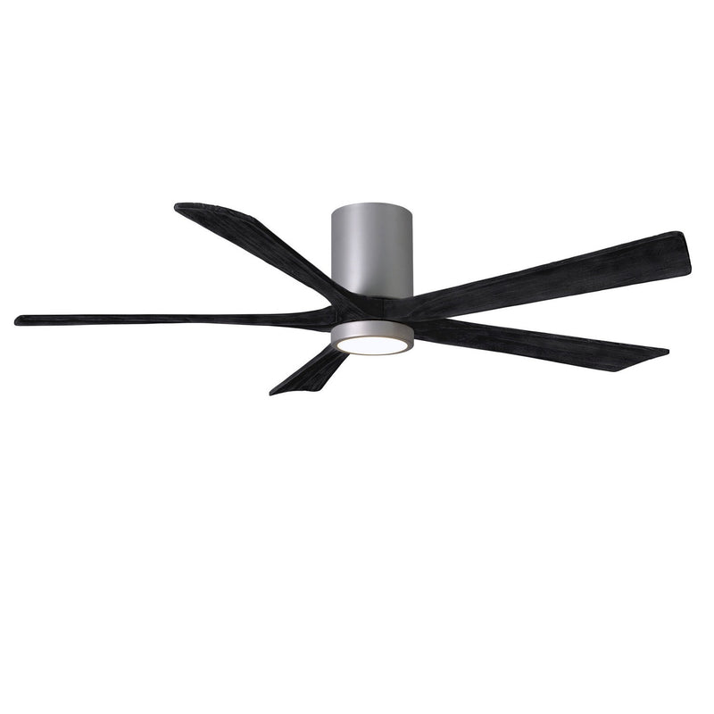 Matthews Fan Company - IR5HLK-BN-BK-60 - 60"Ceiling Fan - Irene-5HLK - Brushed Nickel