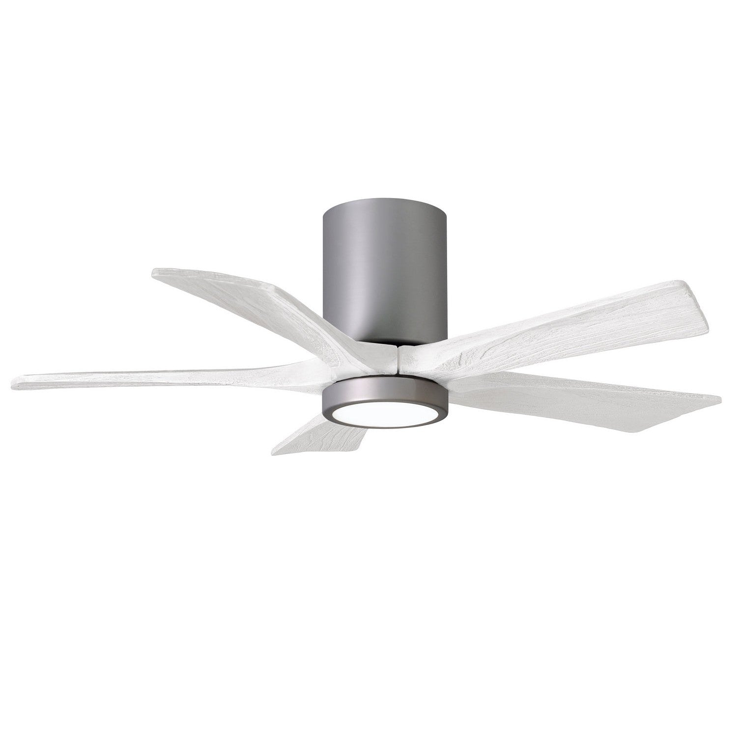 Matthews Fan Company - IR5HLK-BN-MWH-42 - 42"Ceiling Fan - Irene-5HLK - Brushed Nickel