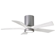 Matthews Fan Company - IR5HLK-BN-MWH-42 - 42"Ceiling Fan - Irene-5HLK - Brushed Nickel