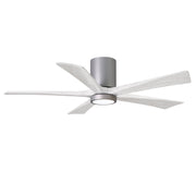 Matthews Fan Company - IR5HLK-BN-MWH-52 - 52"Ceiling Fan - Irene-5HLK - Brushed Nickel
