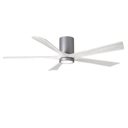 Matthews Fan Company - IR5HLK-BN-MWH-60 - 60"Ceiling Fan - Irene-5HLK - Brushed Nickel