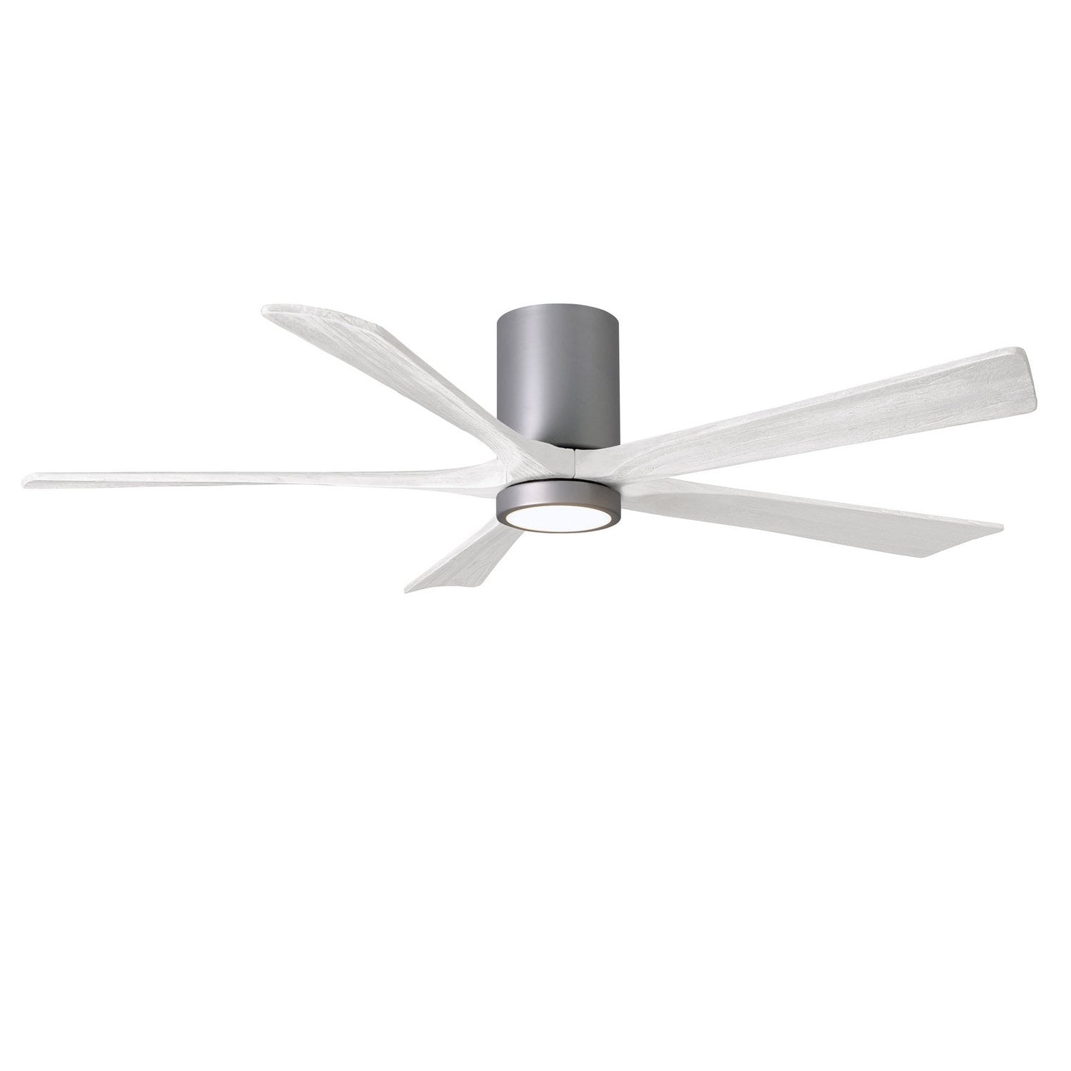 Matthews Fan Company - IR5HLK-BN-MWH-60 - 60"Ceiling Fan - Irene-5HLK - Brushed Nickel