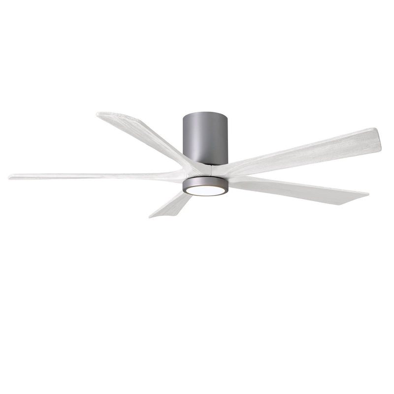 Matthews Fan Company - IR5HLK-BN-MWH-60 - 60"Ceiling Fan - Irene-5HLK - Brushed Nickel