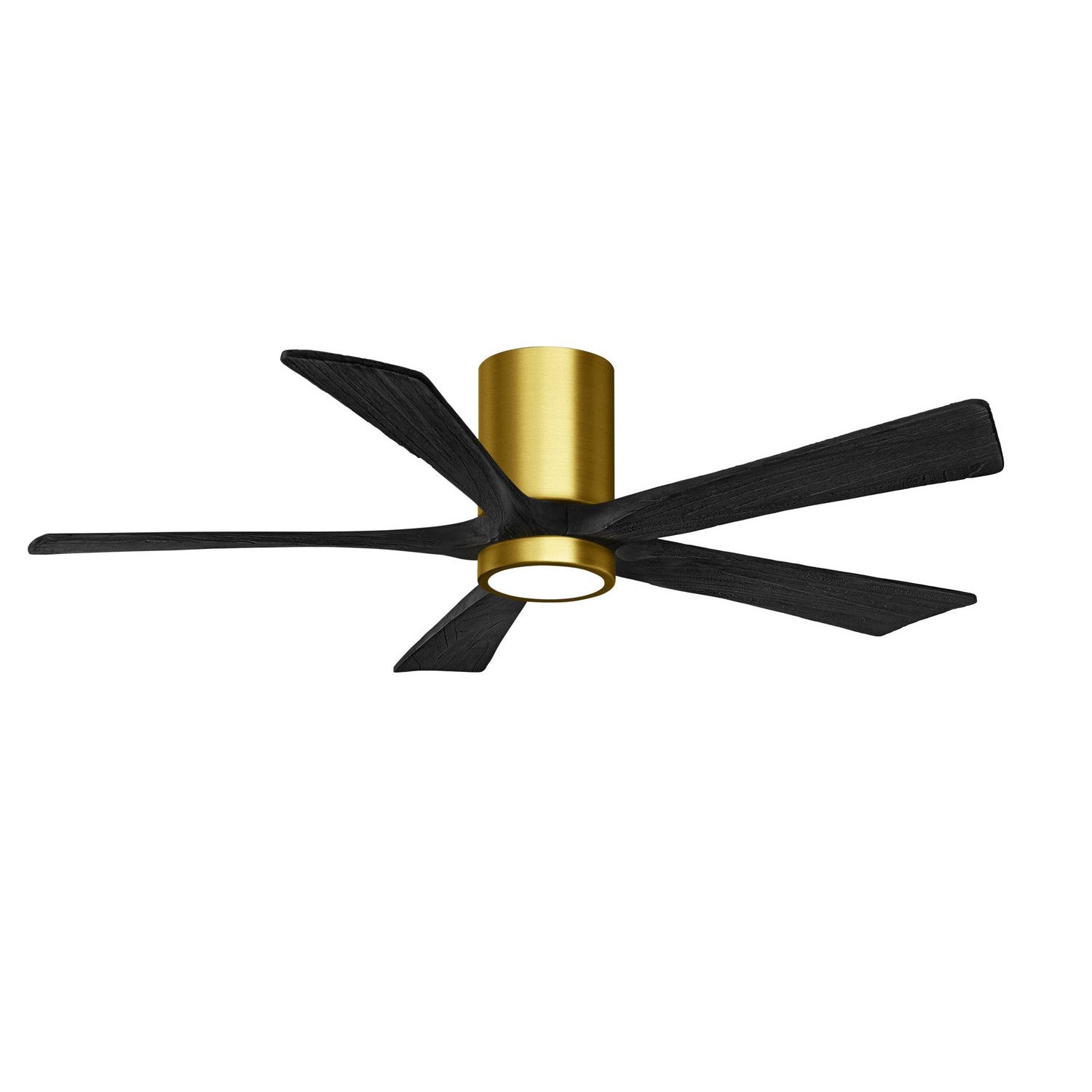 Matthews Fan Company - IR5HLK-BRBR-BK-52 - 52"Ceiling Fan - Irene-5HLK - Brushed Brass