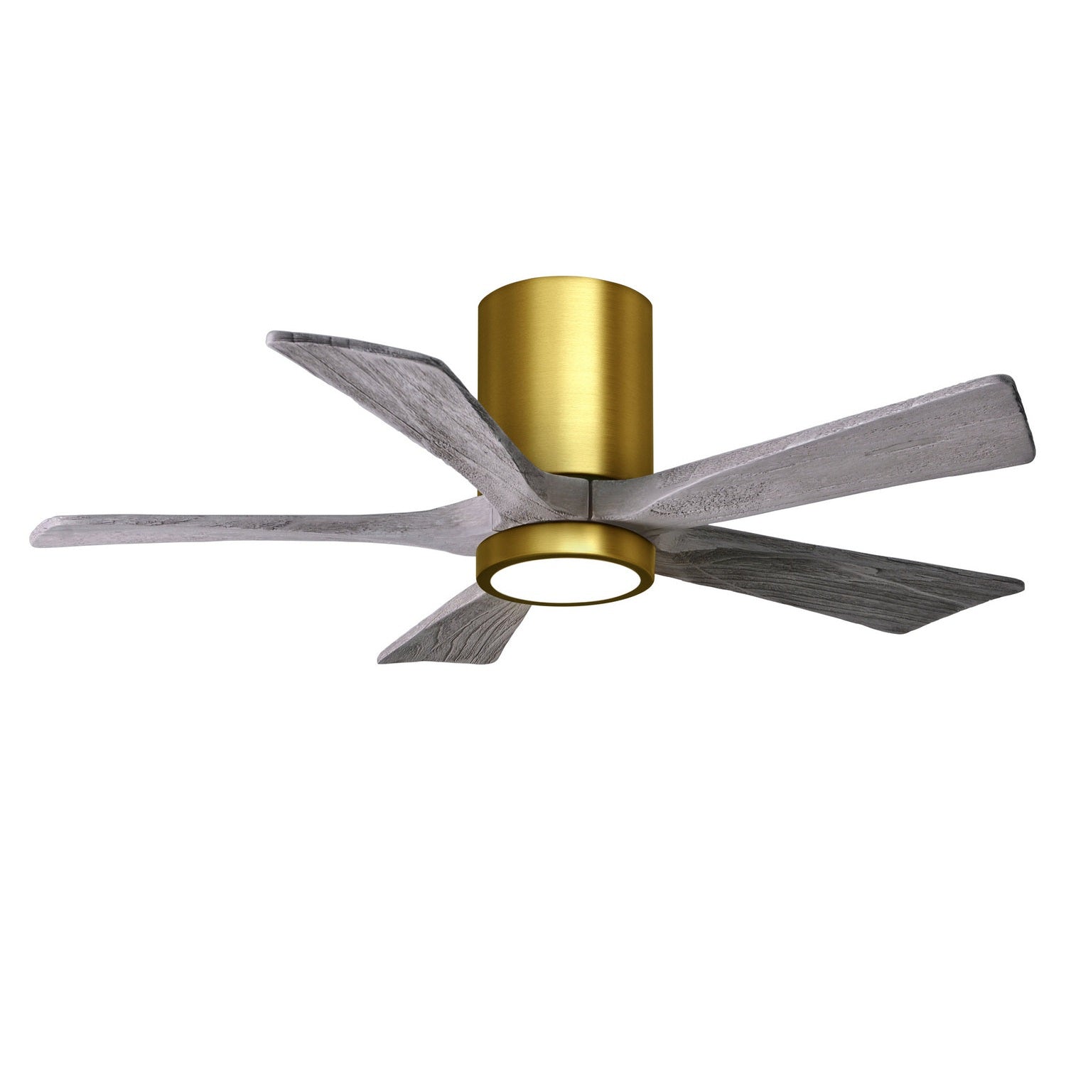 Matthews Fan Company - IR5HLK-BRBR-BW-42 - 42"Ceiling Fan - Irene-5HLK - Brushed Brass
