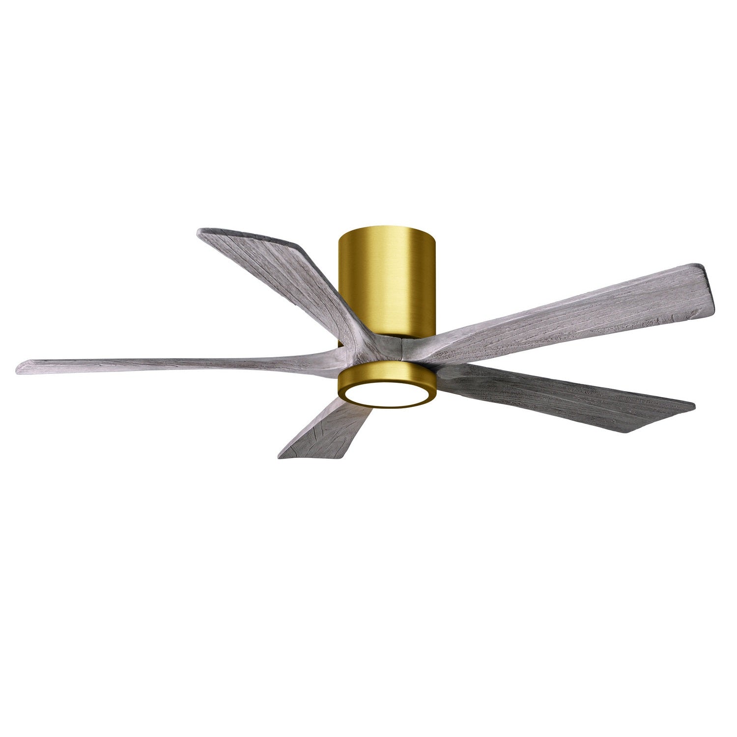 Matthews Fan Company - IR5HLK-BRBR-BW-52 - 52"Ceiling Fan - Irene-5HLK - Brushed Brass