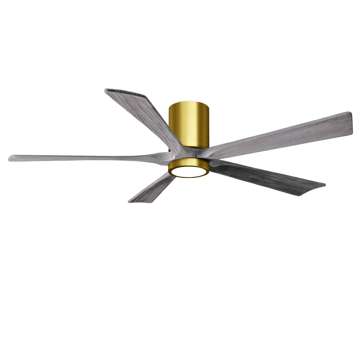 Matthews Fan Company - IR5HLK-BRBR-BW-60 - 60"Ceiling Fan - Irene-5HLK - Brushed Brass
