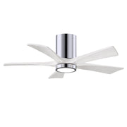 Matthews Fan Company - IR5HLK-CR-MWH-42 - 42"Ceiling Fan - Irene-5HLK - Polished Chrome