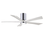 Matthews Fan Company - IR5HLK-CR-MWH-52 - 52"Ceiling Fan - Irene-5HLK - Polished Chrome