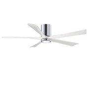Matthews Fan Company - IR5HLK-CR-MWH-60 - 60"Ceiling Fan - Irene-5HLK - Polished Chrome