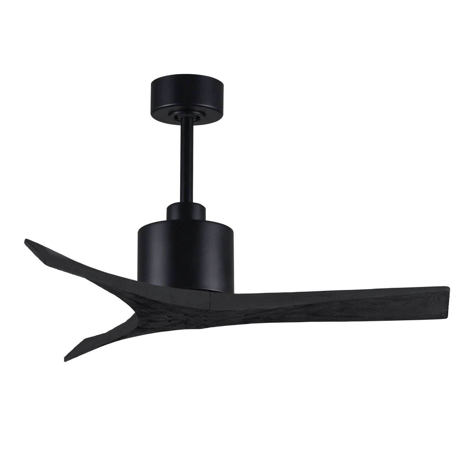 Matthews Fan Company - MW-BK-BK-42 - 42"Ceiling Fan - Mollywood - Matte Black