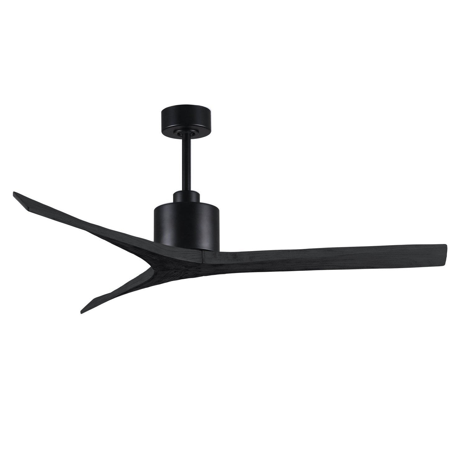 Matthews Fan Company - MW-BK-BK-60 - 60"Ceiling Fan - Mollywood - Matte Black