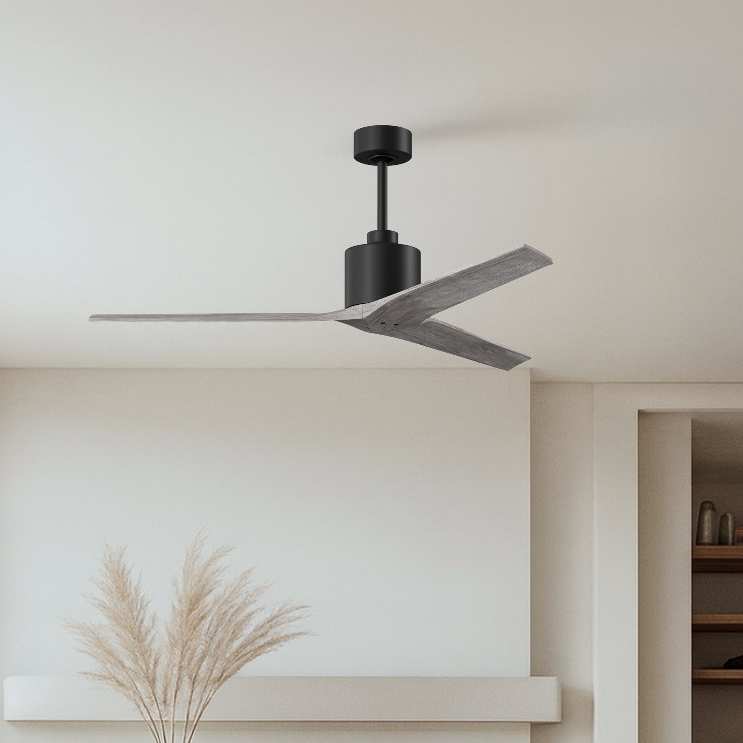 Matthews Fan Company - MW-BK-BW-60 - 60"Ceiling Fan - Mollywood - Matte Black