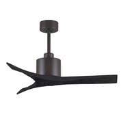 Matthews Fan Company - MW-TB-BK-42 - 42"Ceiling Fan - Mollywood - Textured Bronze