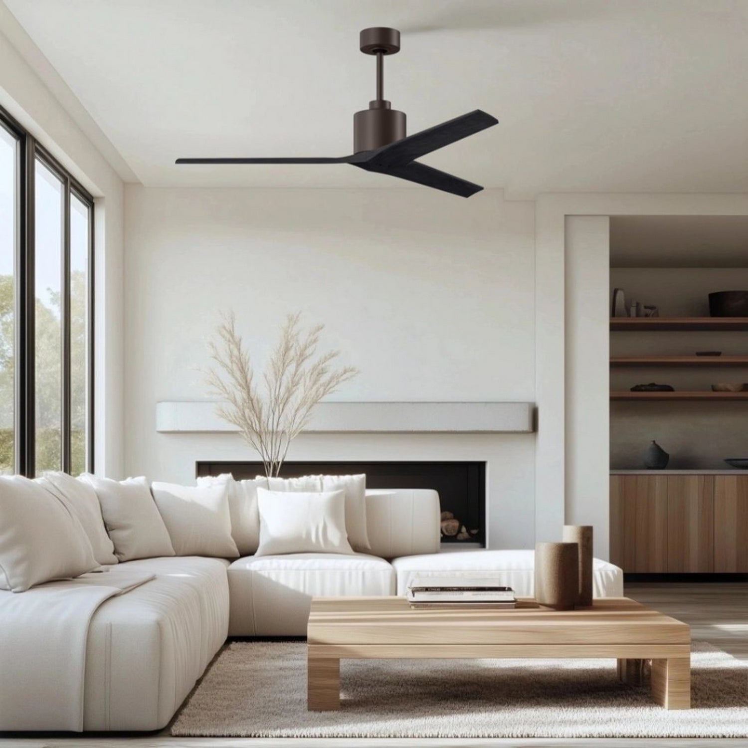 Matthews Fan Company - MW-TB-BK-60 - 60"Ceiling Fan - Mollywood - Textured Bronze