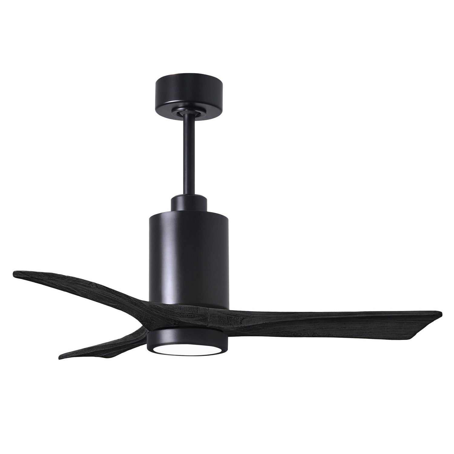 Matthews Fan Company - PA3-BK-BK-42 - 42"Ceiling Fan - Patricia - Matte Black