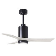 Matthews Fan Company - PA3-BK-MWH-42 - 42"Ceiling Fan - Patricia - Matte Black