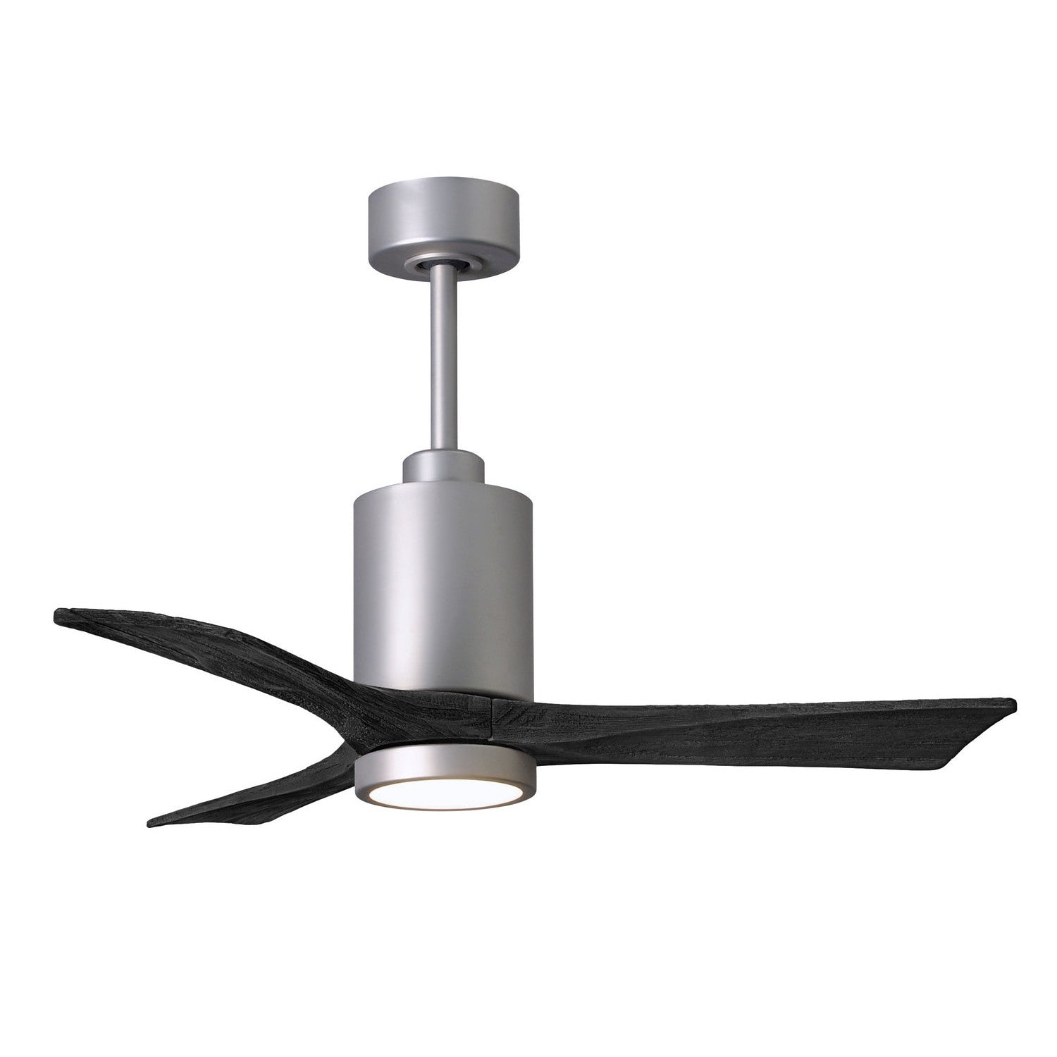 Matthews Fan Company - PA3-BN-BK-42 - 42"Ceiling Fan - Patricia - Brushed Nickel
