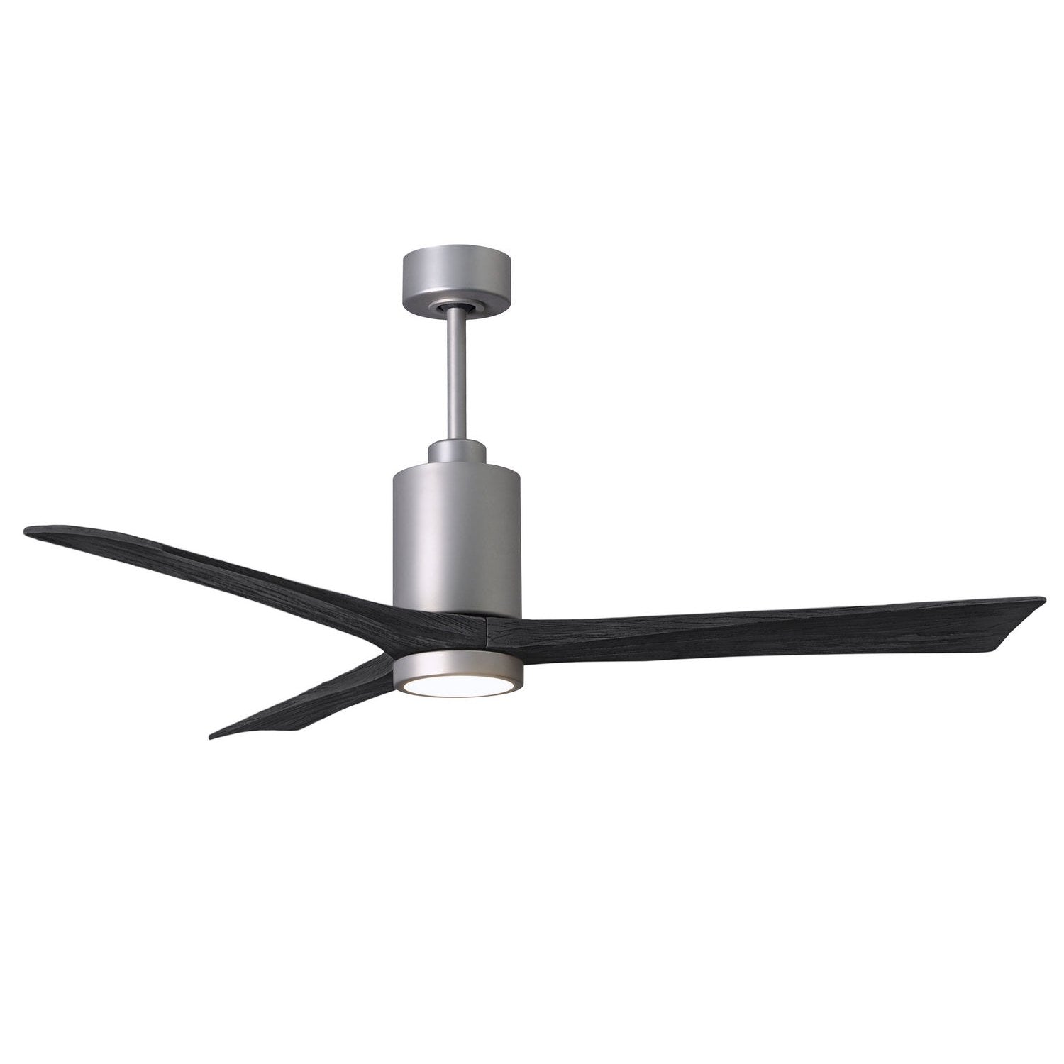 Matthews Fan Company - PA3-BN-BK-60 - 60"Ceiling Fan - Patricia - Brushed Nickel