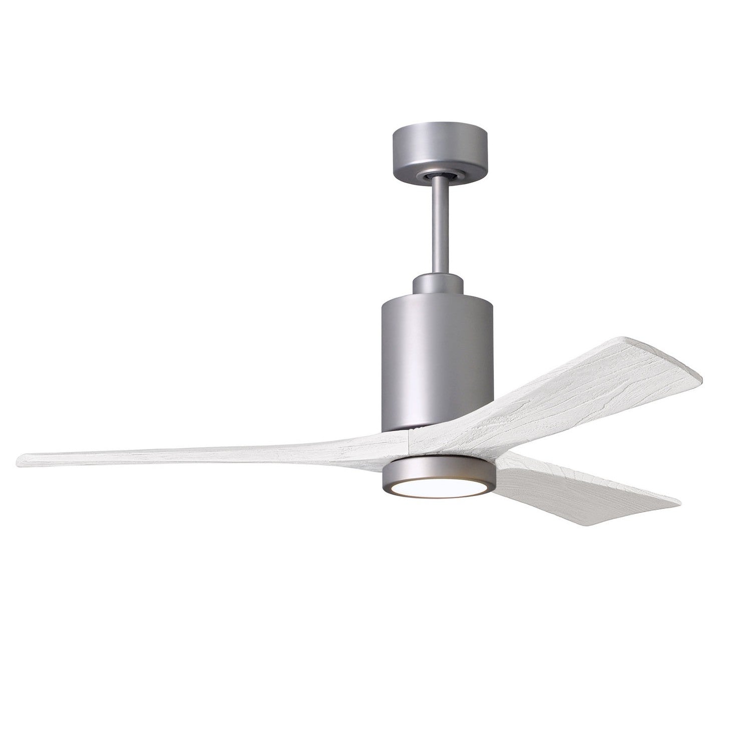 Matthews Fan Company - PA3-BN-MWH-52 - 52"Ceiling Fan - Patricia - Brushed Nickel