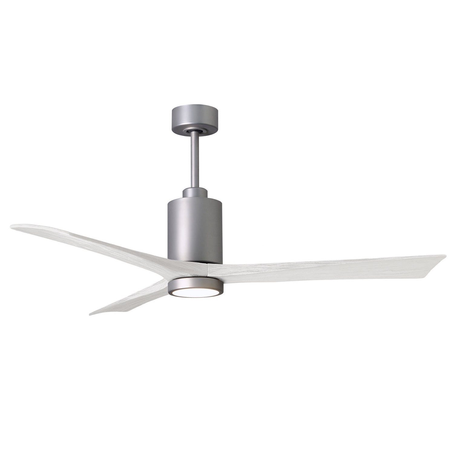 Matthews Fan Company - PA3-BN-MWH-60 - 60"Ceiling Fan - Patricia - Brushed Nickel
