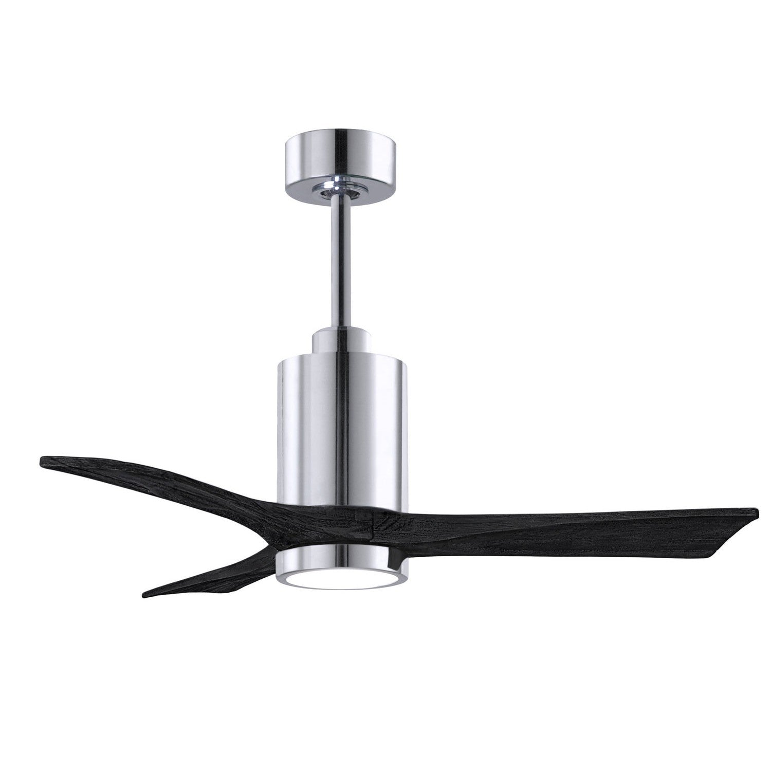 Matthews Fan Company - PA3-CR-BK-42 - 42"Ceiling Fan - Patricia - Polished Chrome