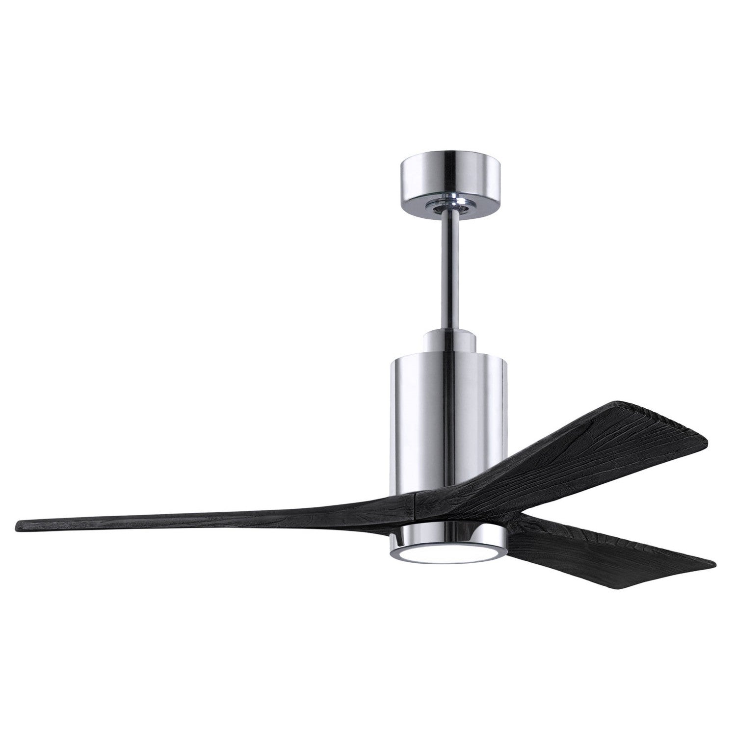 Matthews Fan Company - PA3-CR-BK-52 - 52"Ceiling Fan - Patricia - Polished Chrome