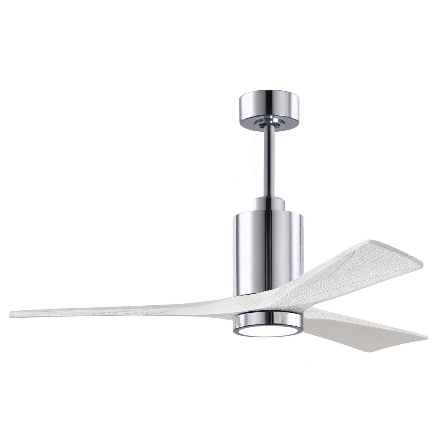 Matthews Fan Company - PA3-CR-MWH-52 - 52"Ceiling Fan - Patricia - Polished Chrome