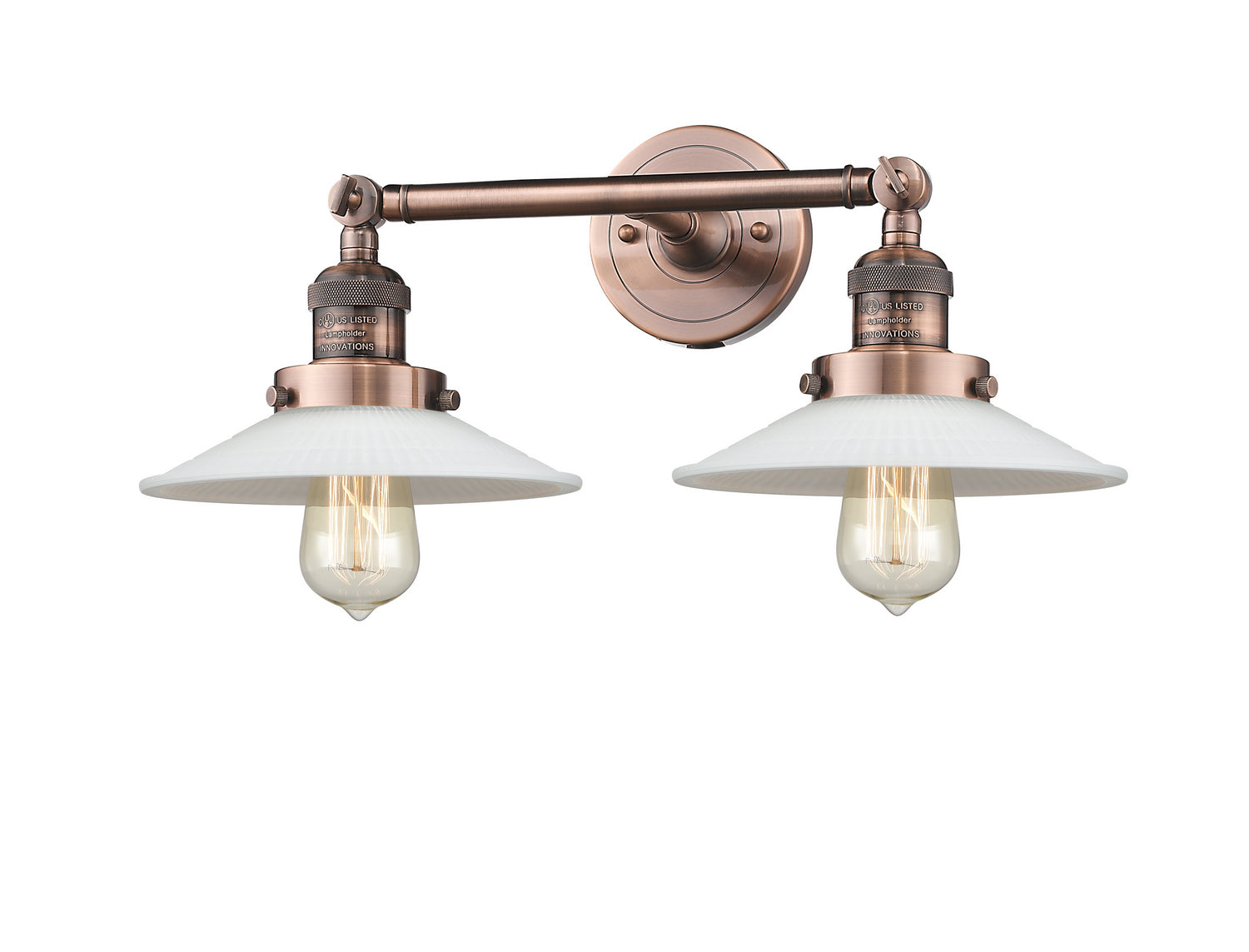 Innovations - 208-AC-G1 - Two Light Bath Vanity - Franklin Restoration - Antique Copper