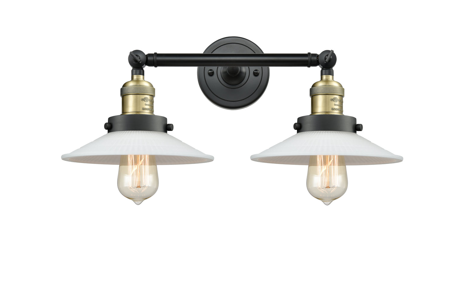 Innovations - 208-BAB-G1 - Two Light Bath Vanity - Franklin Restoration - Black Antique Brass