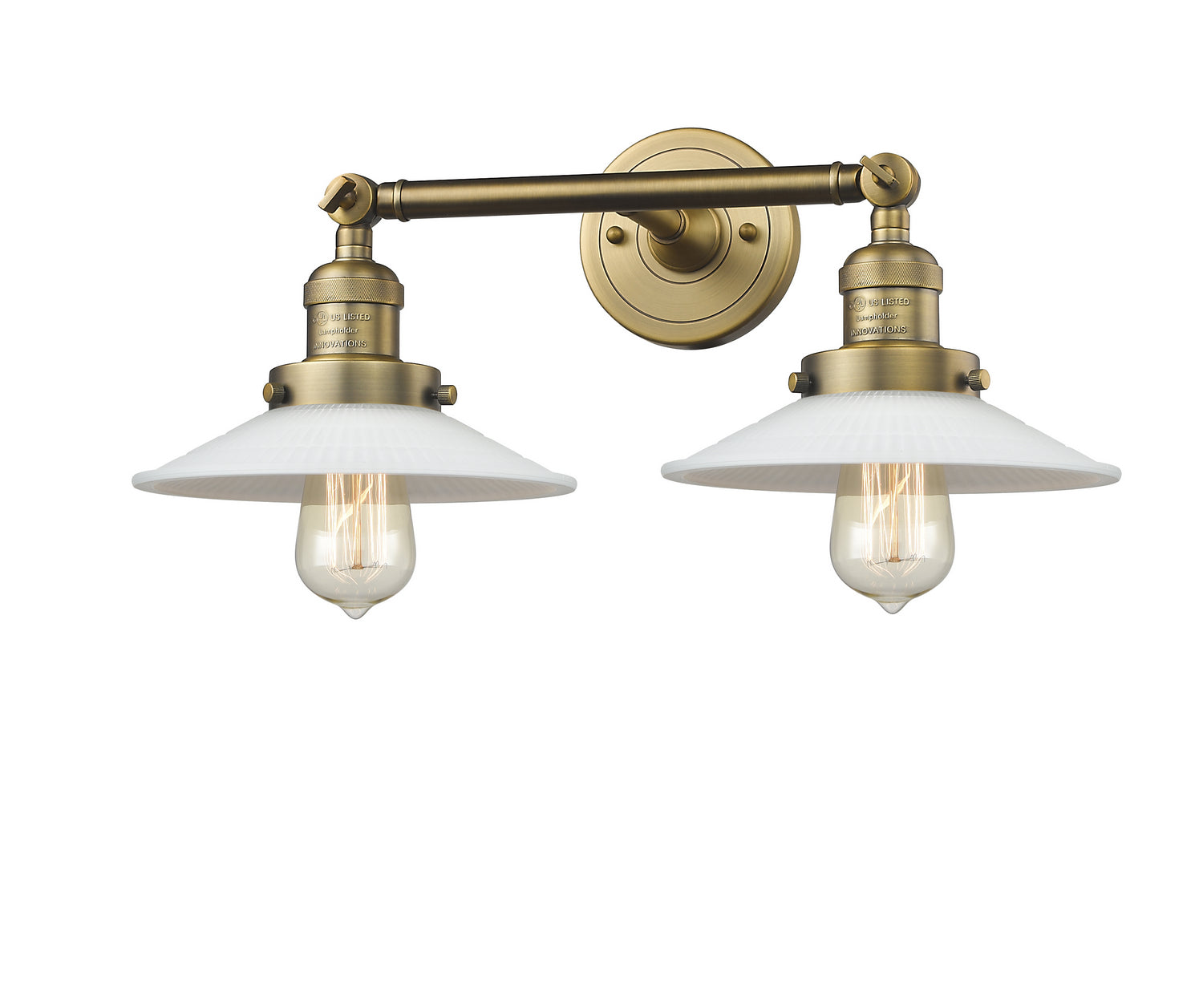 Innovations - 208-BB-G1 - Two Light Bath Vanity - Franklin Restoration - Brushed Brass