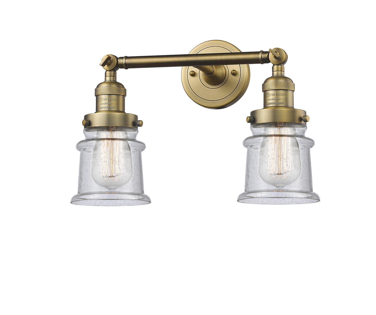 Innovations - 208-BB-G184S - Two Light Bath Vanity - Franklin Restoration - Brushed Brass