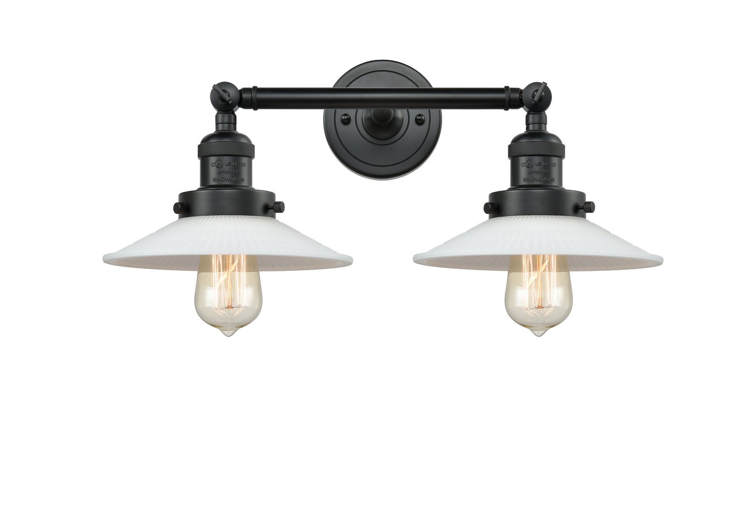 Innovations - 208-BK-G1 - Two Light Bath Vanity - Franklin Restoration - Matte Black