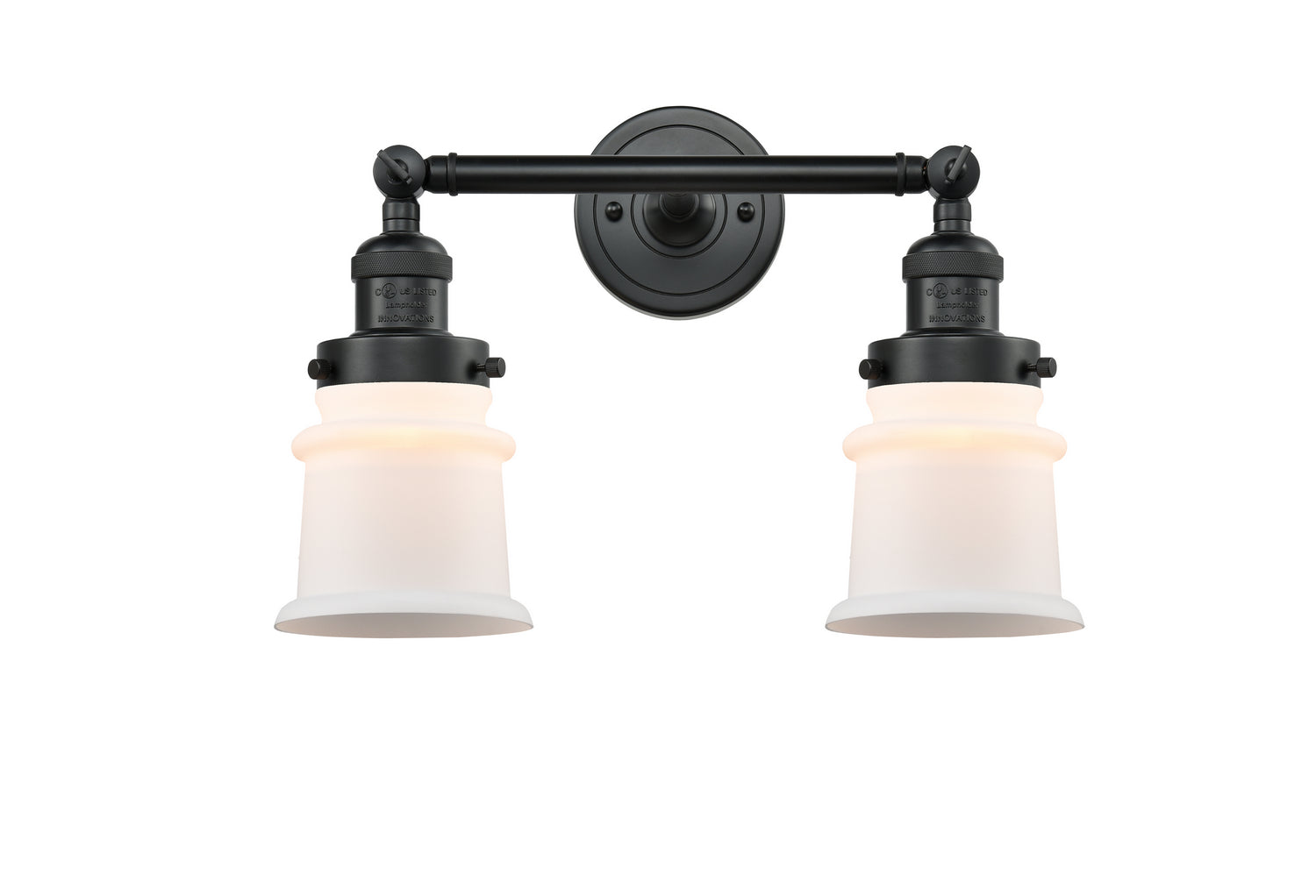 Innovations - 208-BK-G181S - Two Light Bath Vanity - Franklin Restoration - Matte Black