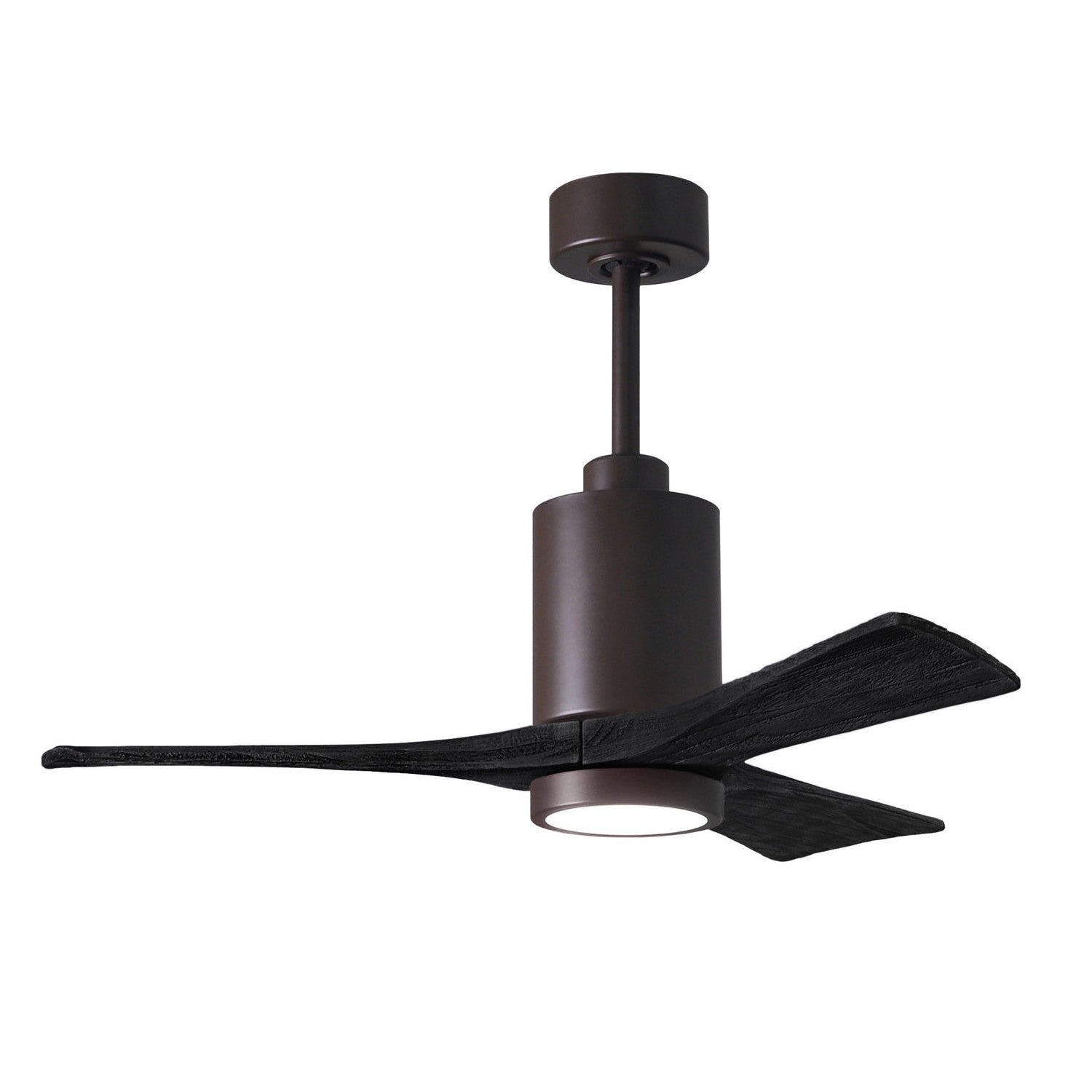 Matthews Fan Company - PA3-TB-BK-42 - 42"Ceiling Fan - Patricia - Textured Bronze
