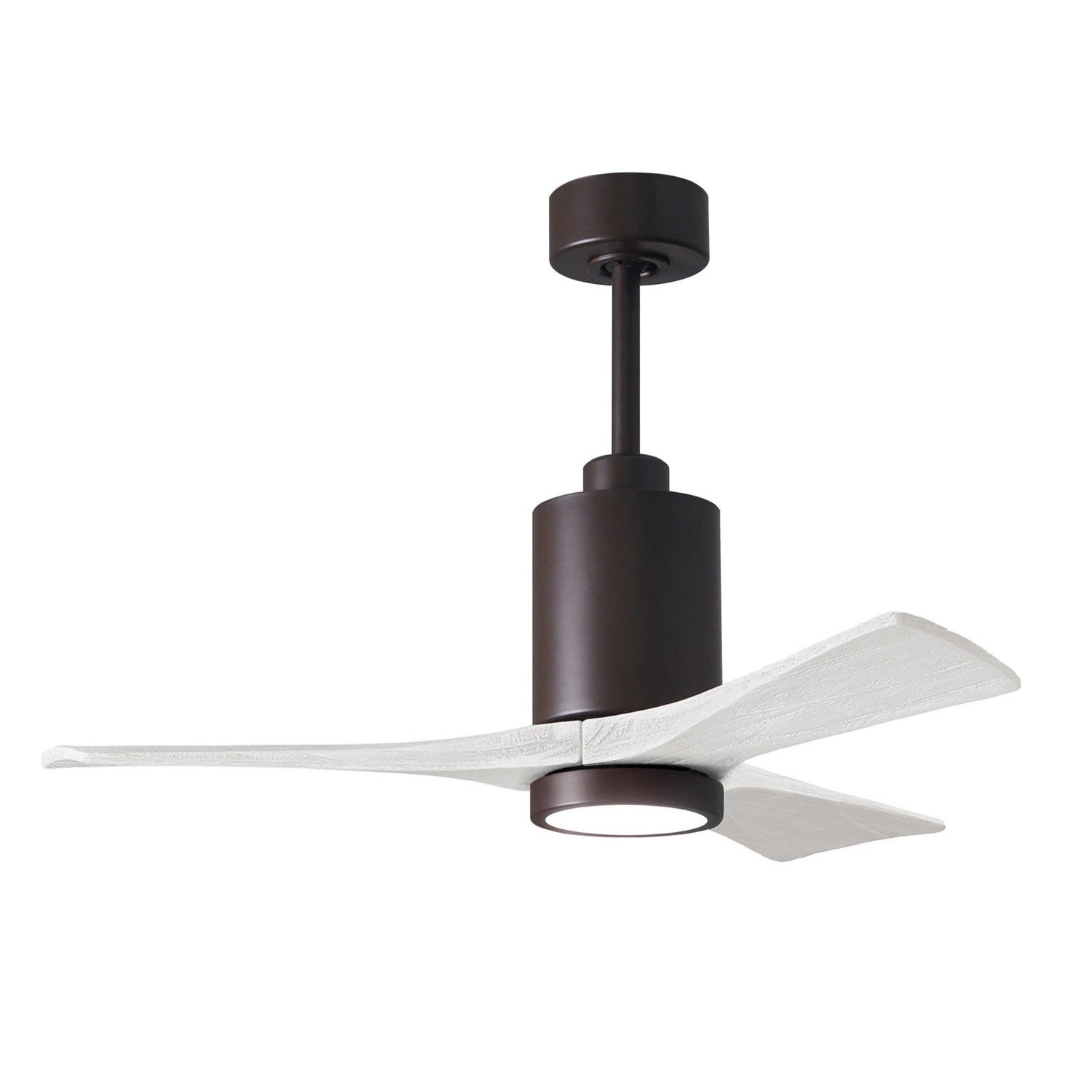 Matthews Fan Company - PA3-TB-MWH-42 - 42"Ceiling Fan - Patricia - Textured Bronze