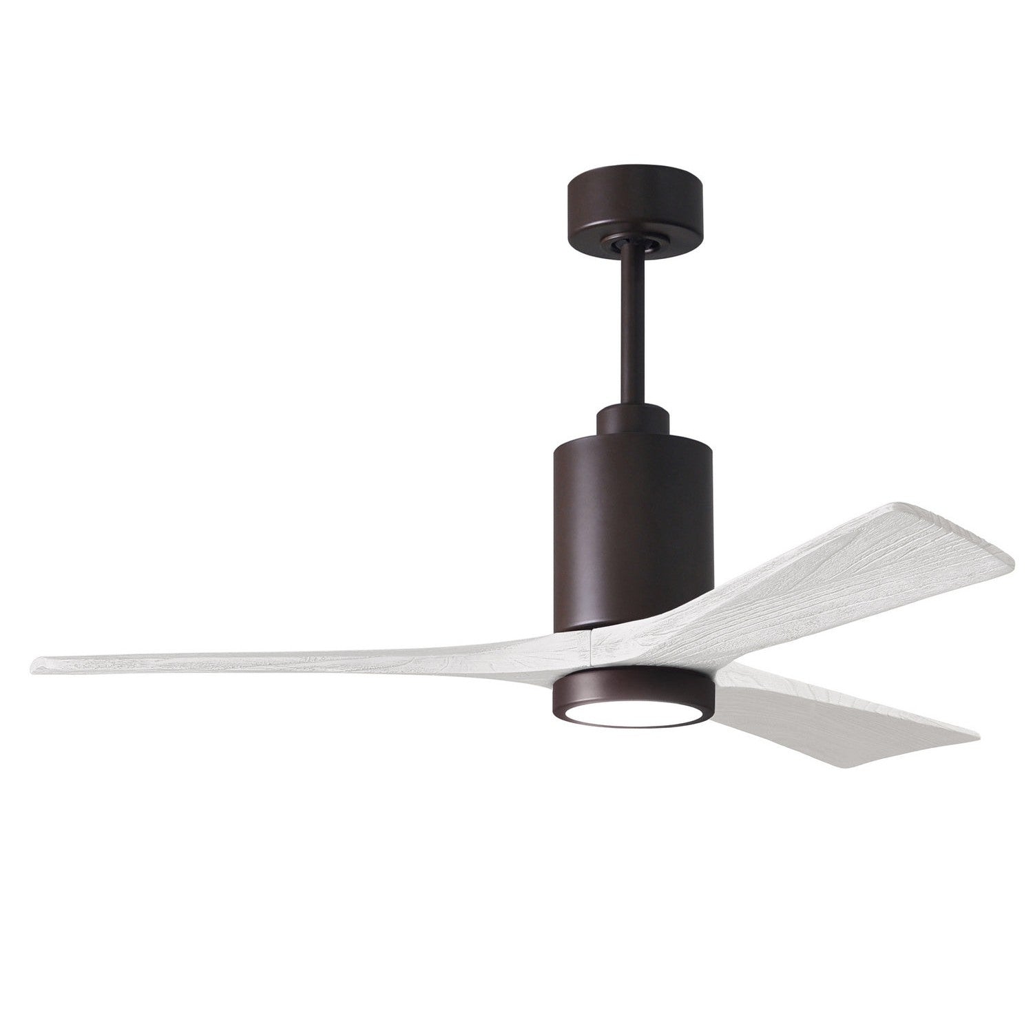 Matthews Fan Company - PA3-TB-MWH-52 - 52"Ceiling Fan - Patricia - Textured Bronze