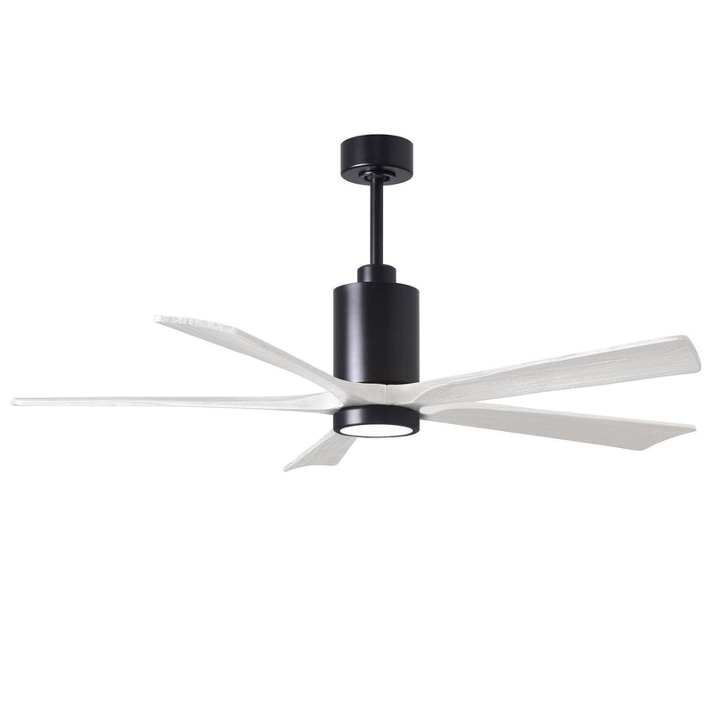 Matthews Fan Company - PA5-BK-MWH-60 - 60"Ceiling Fan - Patricia - Matte Black