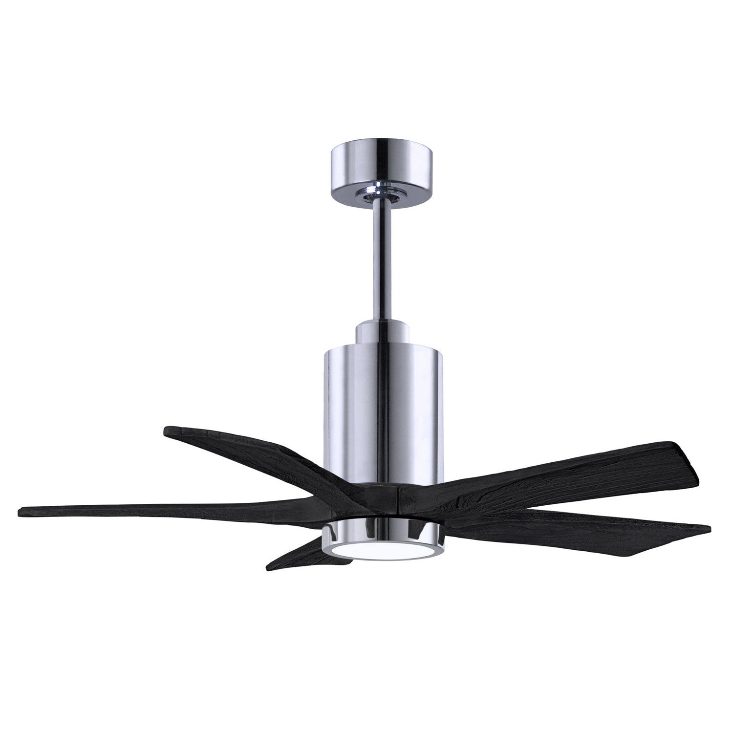 Matthews Fan Company - PA5-CR-BK-42 - 42"Ceiling Fan - Patricia - Polished Chrome