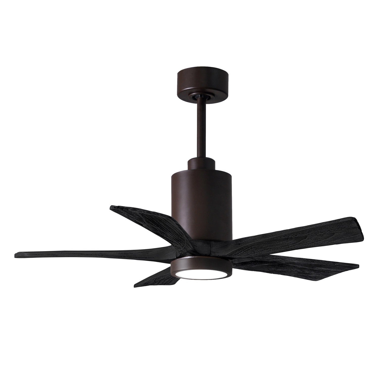 Matthews Fan Company - PA5-TB-BK-42 - 42"Ceiling Fan - Patricia - Textured Bronze