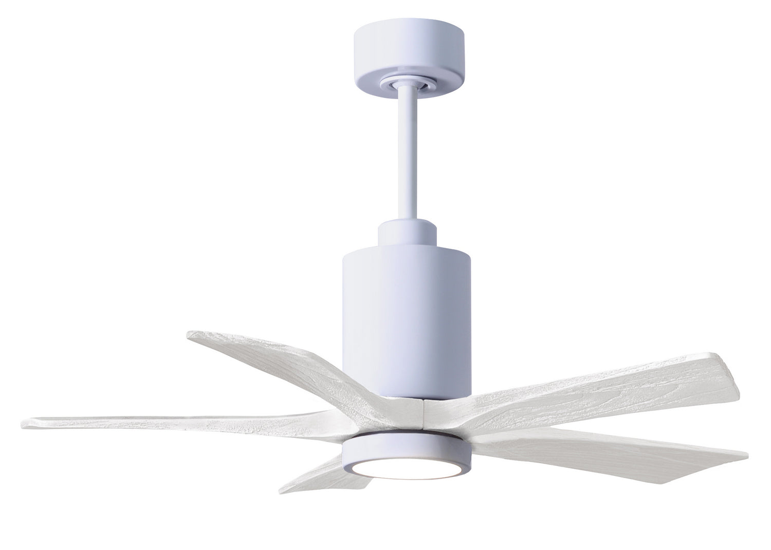 Matthews Fan Company - PA5-WH-MWH-42 - 42"Ceiling Fan - Patricia - Gloss White