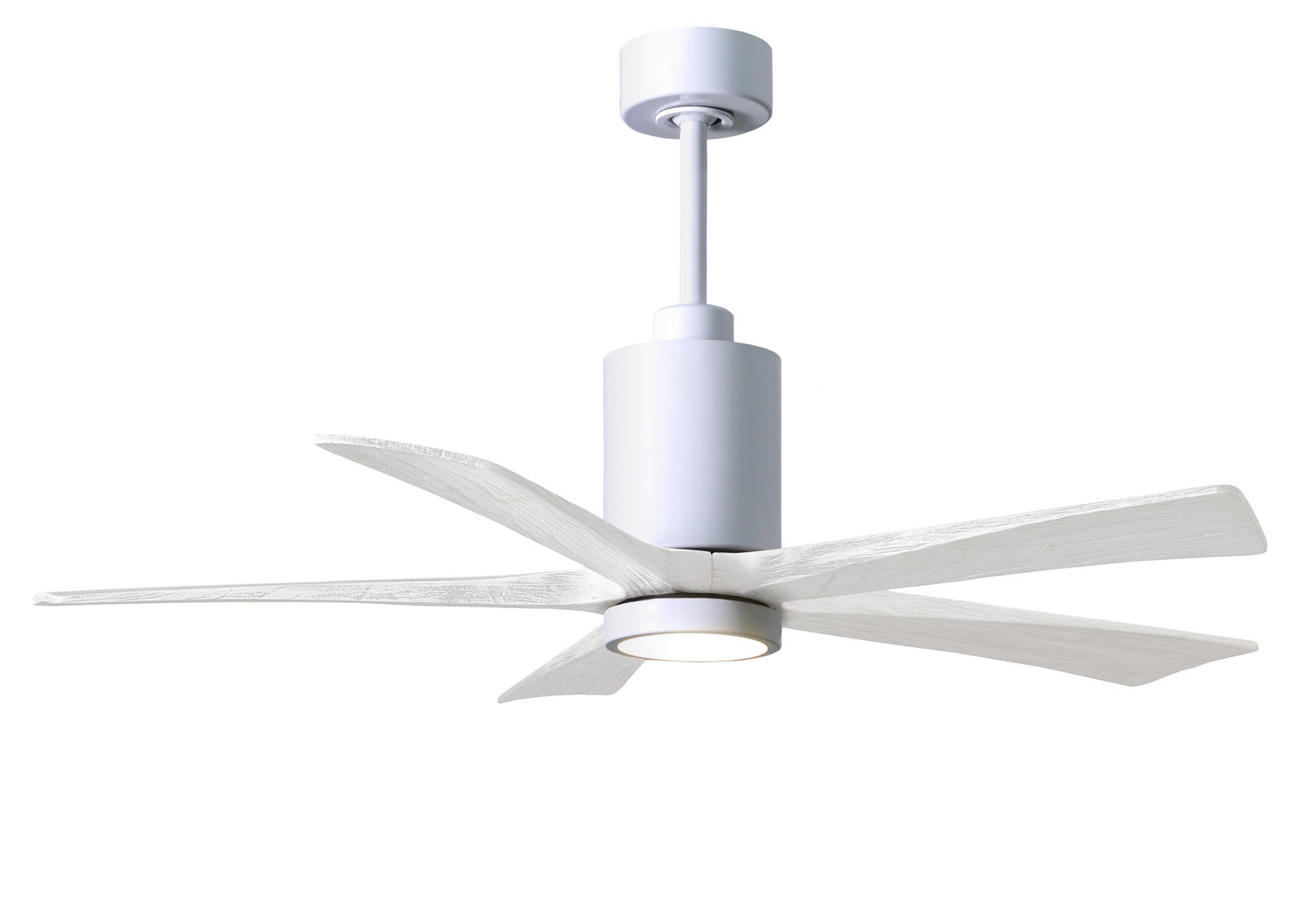 Matthews Fan Company - PA5-WH-MWH-52 - 52"Ceiling Fan - Patricia - Gloss White