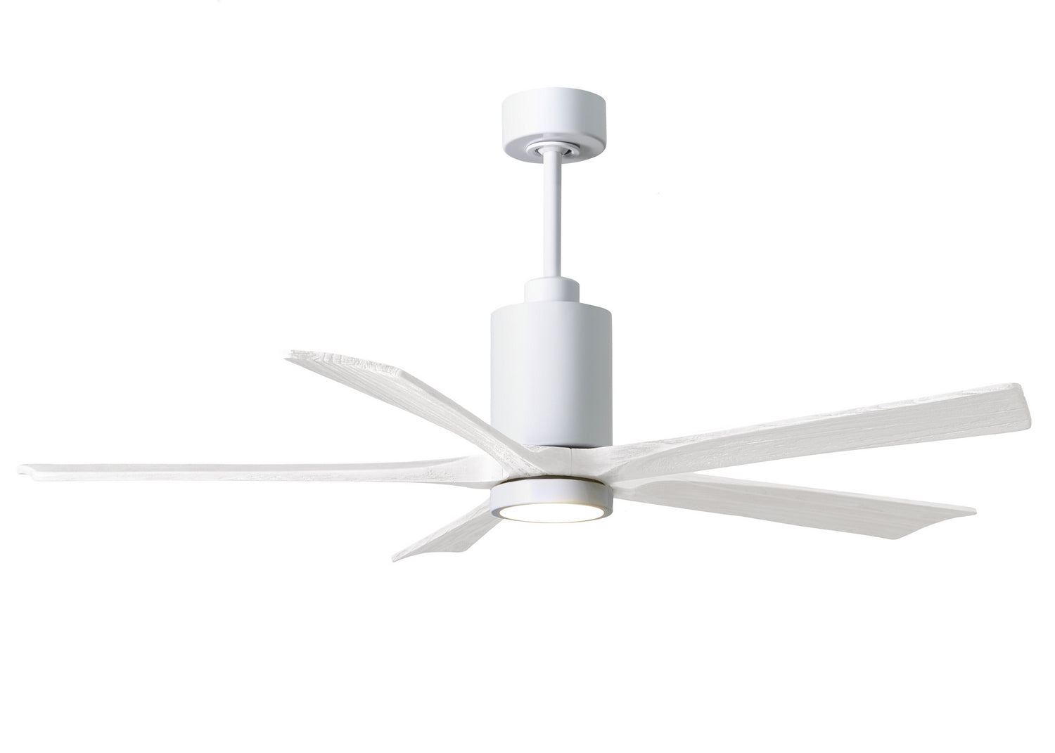 Matthews Fan Company - PA5-WH-MWH-60 - 60"Ceiling Fan - Patricia - Gloss White